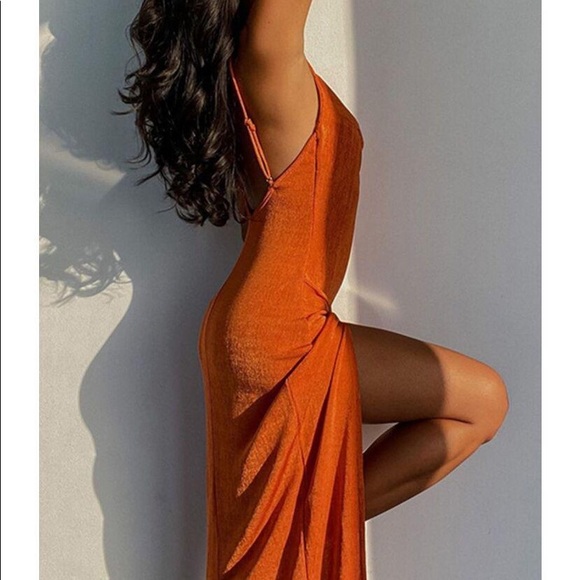 Blue Spaghetti strap dress - Picture 4 of 9